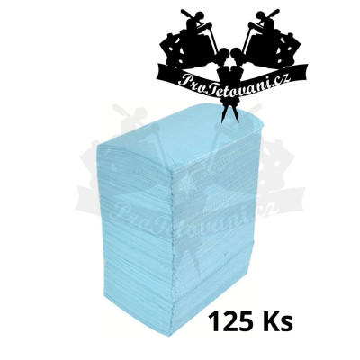 Vodeodolné podložky na tetovanie modré 125 Ks MAXI BALENIE