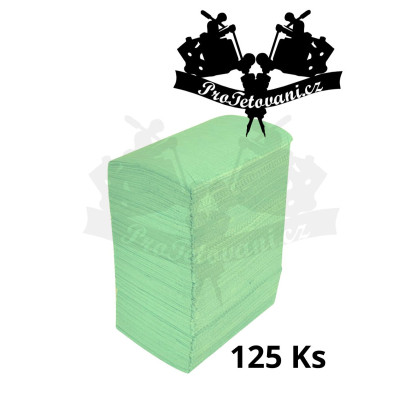 Vodeodolné podložky na tetovanie ZELENÉ 125 Ks MAXI BALENIE