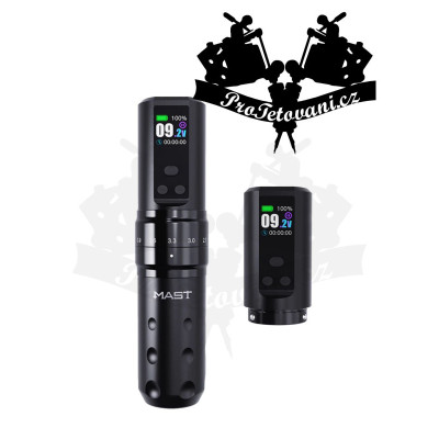 Bezdrôtový tetovací stroj Dragonhawk Mast Fold 2 Pro s nastaviteľným zdvihom 2 batérie