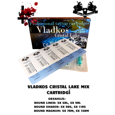 Základné MIX tetovacích cartridgov Vladkos Cristal Lake 30 ks
