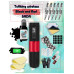 Rotačná tetovacia sada Tuffking Wireless Black and Red s tetovacou farbou World Famous Obsidian Outling 30 ml