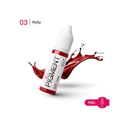 Farba na permanentný make-up THE PIGMENT 03 RUBY – 15 ml REACH