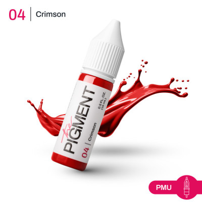 Farba na permanentný make-up THE PIGMENT 04 CRIMSON – 15 ml REACH