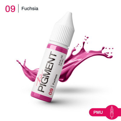 Farba na permanentný make-up THE PIGMENT 09 FUCHSIA – 15 ml REACH