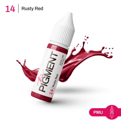 Farba na permanentný make-up THE PIGMENT 14 RUSTY RED – 15 ml REACH