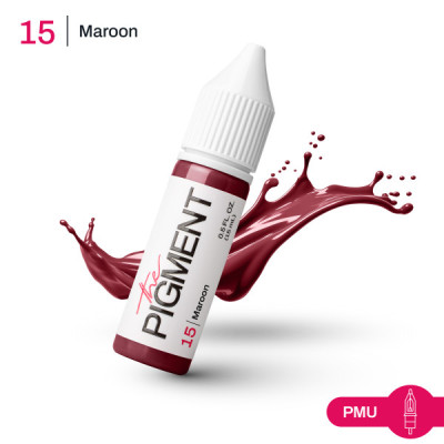 Farba na permanentný make-up THE PIGMENT 15 MAROON – 15 ml REACH