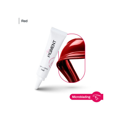 Farba na permanentný make-up Microblading Pigment RED – 10 ml REACH