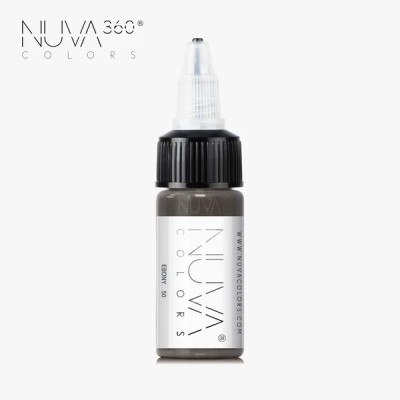 Farba pre permanentný make up Nuva 50 Ebony REACH 15 ml