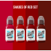 Set tetovacích farieb World Famous Limitless Shades of Red REACH