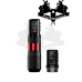 Bezdrôtový dobíjací rotačný tetovací strojček EZ P3 PRE TURBO Red Wireless Bluetooth