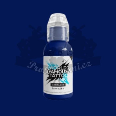 Tetovacia farba World Famous Limitless DARK BLUE 2 30 ml REACH 2023