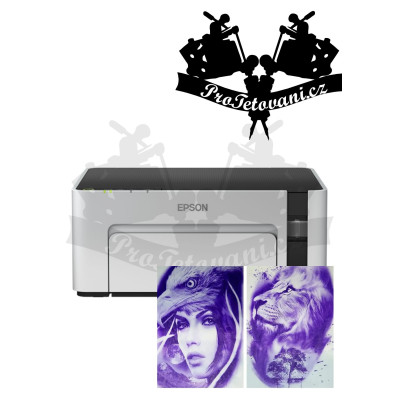 Epson EcoTank tlačiareň na prenos tetovacích motívov pomocou Stencil printer ink M1128