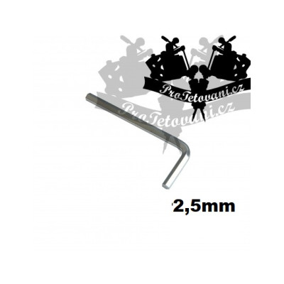 Imbusový kľúč s priemerom 2,5 mm