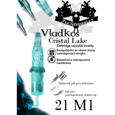 Prémiová tetovacia cartridge VLADKOS CRISTAL LAKE 21M