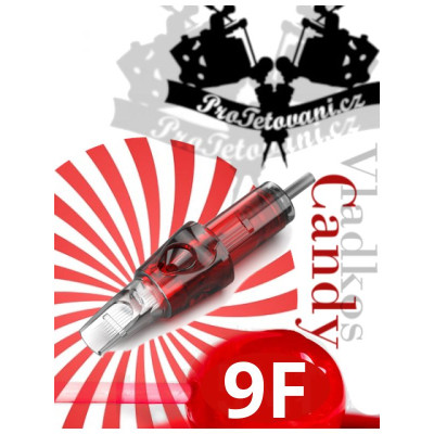 Profesionálna tetovacia cartridge Vladkos Candy 9 Flat