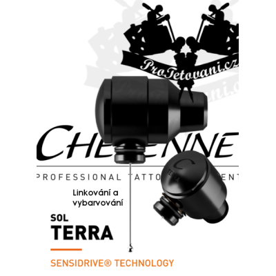 Rotačný tetovací strojček CHEYENNE SOL TERRA BLACK