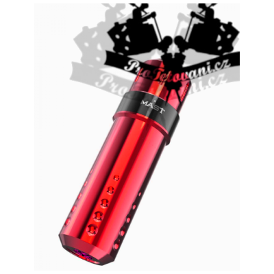 Rotačný tetovací strojček MAST FLIP RED s nastaviteľným zdvihom