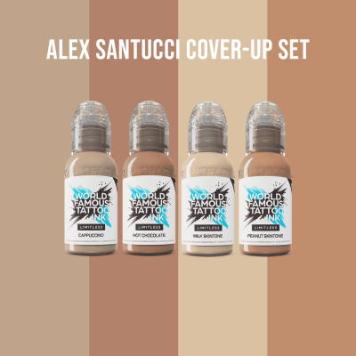 Set tetovacích farieb World Famous Limitless ALEX SANTUCCI COVER-UP SET REACH