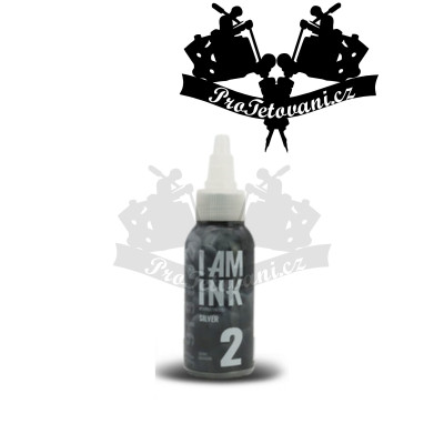 Tetovacia farba I AM INK second generation SILVER 2 50 ML