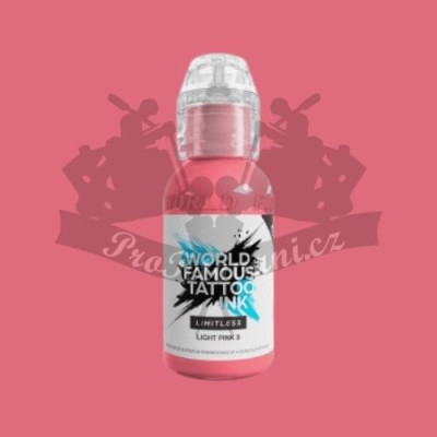 Tetovacia farba World Famous Limitless LIGHT PINK 3 30 ml REACH 2023