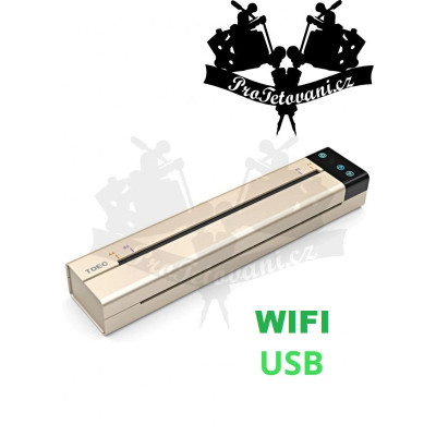 Tetovacia termo tlačiareň TOEC WIFI USB Rose Gold