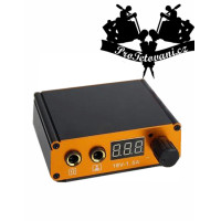 Tetovací zdroj black mini Gold LCD