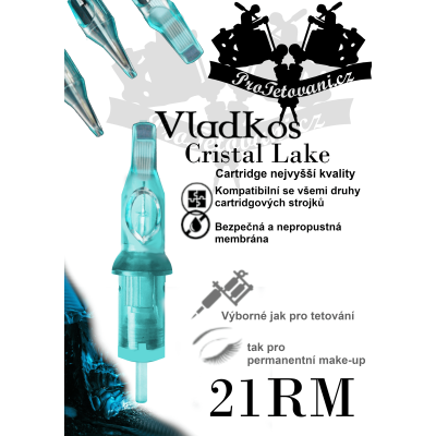 Prémiová tetovacia cartridge VLADKOS CRISTAL LAKE 21RM