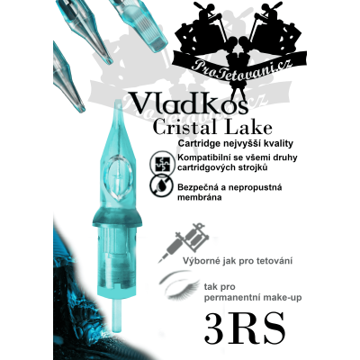 Prémiová tetovacia cartridge VLADKOS CRISTAL LAKE 3RS