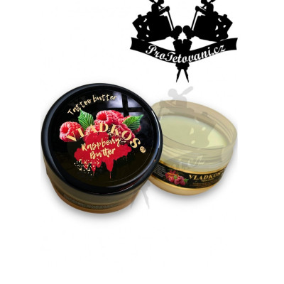 Vladkos Tattoo butter šľahané olejové maslo na tetovanie 200 ml Malina