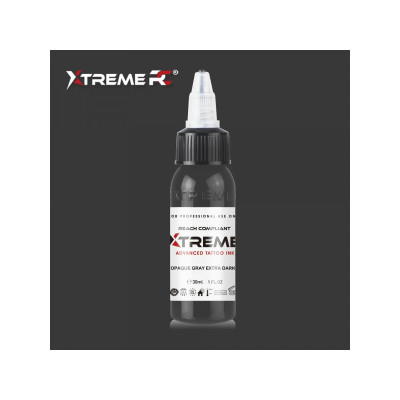 XTreme Ink - OPAQUE GRAY EXTRA DARK tetovacia farba 30ml