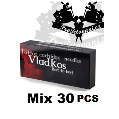 Základný mix tetovacích cartridgov Vladkos 30 ks